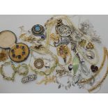 A Jewelcraft suite, a leopard and lizard brooch, items of Danish design by Pilgrim etc Condition