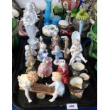Assorted figures including Royal Worcester SeeSaw by Glenis Devereux, Royal Doulton This Little