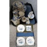 A selection of tableware including Booths 'Silicon China' and Royal Worcester Condition Report:
