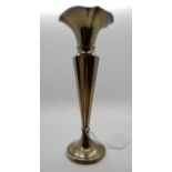 A silver vase, Birmingham 1918, 20.5cm high, weighted (base dented) Condition Report: Available upon