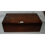 A Victorian mahogany writing slope, 51cm wide Condition Report: Available upon request