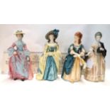 Four Royal Doulton figures including Isabella, Countess of Sefton; Sophia Charlotte, Lady Sheffield;