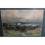 JAMES FAED Castle above a river, signed, watercolour, 24 x 34cm and two others (3) Condition Report: