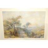 J POOLE Mountain track, signed, watercolour, 38 x 58cm Condition Report: Available upon request