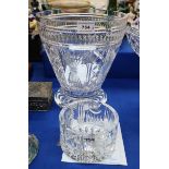 A Waterford crystal millennium champagne bucket and matching dish Condition Report: Have boxes for