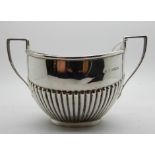 A silver sugar bowl, Birmingham 1909, 169gms Condition Report: Available upon request
