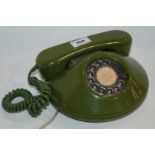 A retro green telephone Condition Report: Available upon request