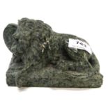 A serpentine stone model of the Lion of Lucerne Condition Report: Available upon request