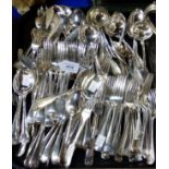 A tray lot of loose EP cutlery Condition Report: Available upon request