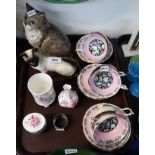 A set of six Paragon cups and saucers, two Beswick cats, Royal Worcester Marissa items etc Condition