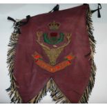 A Scottish embroidered banner Condition Report: Available upon request