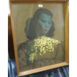 A Tretchikoff "Green Lady" print Condition Report: Available upon request