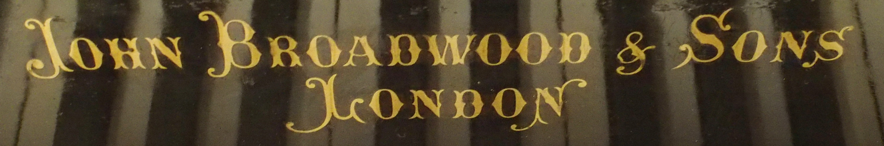 A MAHOGANY CASED JOHN BROADWOOD & SONS GRAND PIANO 106cm high x 148cm wide x 170cm Condition Report: - Image 4 of 6