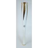 PYEONGCHANG 2018 WINTER OLYMPIC BEARER'S TORCH designed by Young Se KIM, white and gold representing