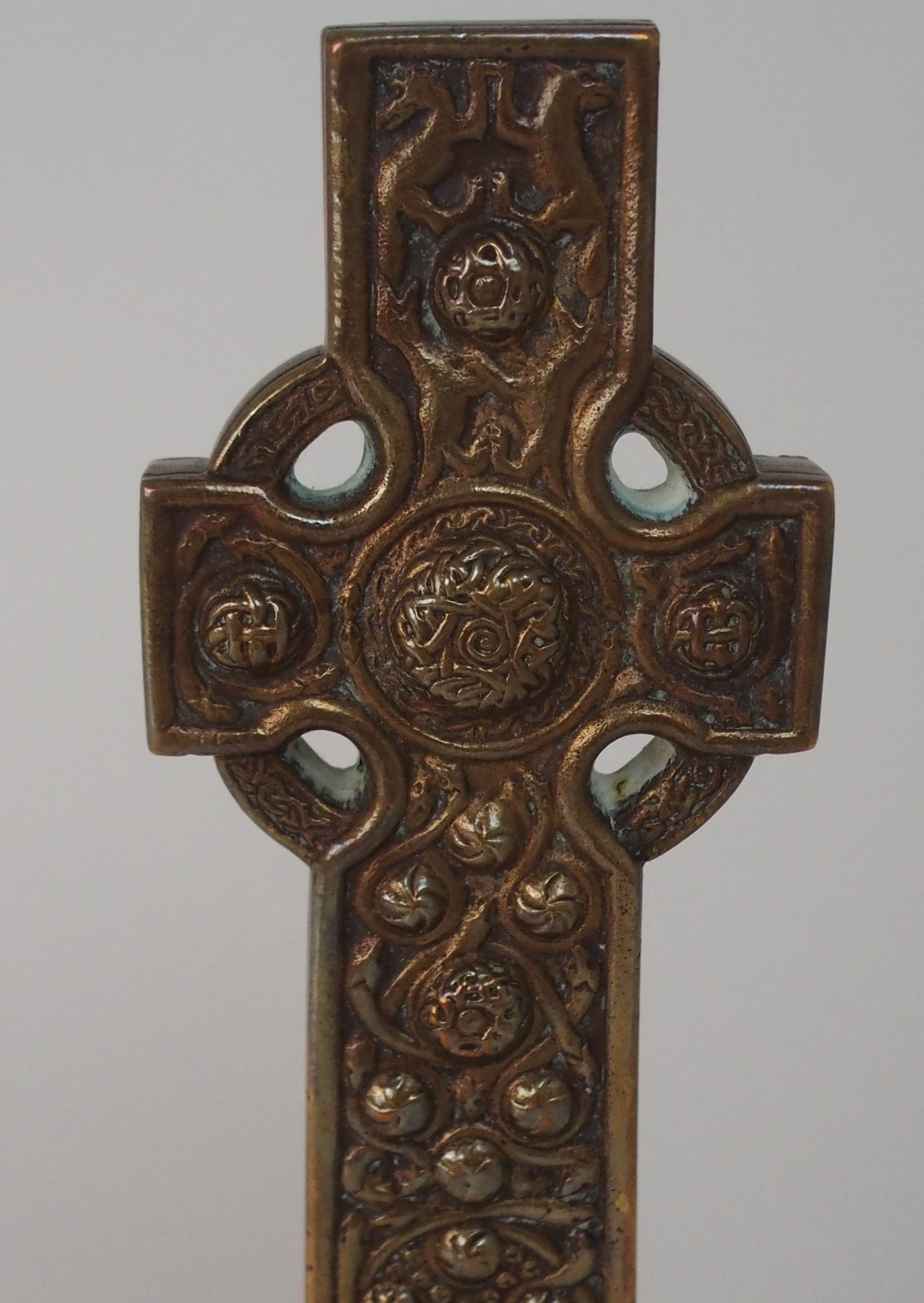 Alexander Ritchie Cross ALEXANDER AND EUPHEMIA RITCHIE - A BRONZE IONA CROSS modelled as St ...