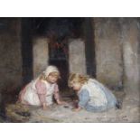 ROBERT GEMMELL HUTCHISON RSA, RBA, ROI, RSW (SCOTTISH 1855-1936) THE CRICKET ON THE HEARTH Oil on