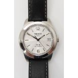 *WITHDRAWN* A GENTS TISSOT PR50 AUTOMATIC WATCH with stainless steel case, silvered dial Arabic