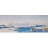 •TOM H SHANKS RSW, RGI, PAI (SCOTTISH 1921-2020) THE CUILLIN HILLS, ISLE OF SKYE Watercolour,