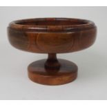 A NEW ZEALAND SPECIMEN BOWL the inlaid rim above eight named specimen wood panels ,Rimu, Hinau,