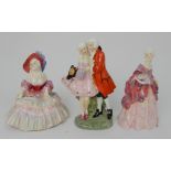 THREE ROYAL DOULTON FIGURES including Evelyn HN1622, Fleurette HN1587 and The Perfect Pair (3)
