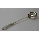 A SILVER SOUP LADLE by James & Walker Marshall, Edinburgh 1800, single struck in the King's