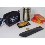 A COLLECTION OF SUMMER OLYMPIC MEMORABILIA from games in Atlanta 96, Beijing 2008, London 2012 etc