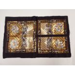 FOUR CHINESE EMBROIDERED SILK RANK BADGES and other panels, 19th/20th century, (15) Condition