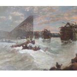 BRITISH SCHOOL (19TH CENTURY) THE TAY BRIDGE DISASTER, 1879 Oil on canvas, 51 x 61cm (20 x 24")