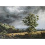 •DANIEL VAN DER PUTTEN (DUTCH B. 1949) STORMY DAY, CHURCH STOWE, NORTHAMPTONSHIRE Oil on panel,