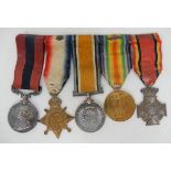 A GEORGE V DISTINGUISHED CONDUCT MEDAL GROUP OF FIVE to 10708 Sgt. O Wheeler 2/Sco Rif. comprising