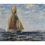 MASON HUNTER ARSA, RSW (SCOTTISH 1854-1921) THE MORNING TIDE Oil on canvas, signed, 63.5 x 76cm (