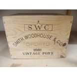 TWELVE BOTTLES OF SWC OPORTO 1991 VINTAGE PORT in wooden crate Condition Report: Available upon