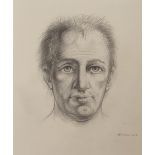 •PETER HOWSON OBE (SCOTTISH B. 1958) SELF PORTRAIT Pencil drawing on paper, signed and dated (20)03,