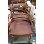 A pair of mahogany armchairs (2) Condition Report: Available upon request