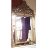 A gilt framed wall mirror, 107cm high x 62cm wide Condition Report: Available upon request