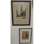 Two Victorian etchings (2) Condition Report: Available upon request