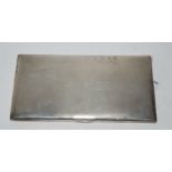 A silver cigarette case, 15cm x 8.5cm, 251gms Condition Report: Available upon request