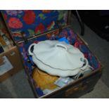 A box lot including tureen etc Condition Report: Available upon request