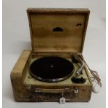 A 1940's Collaro Microgram portable record player Condition Report: Available upon request