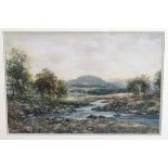 JOHN HAMILTON GLASS River landscape, signed, watercolour, 30 x 46cm Condition Report: Available upon