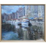 VOLEGOV Harbour, signed, oil on canvas, 50 x 60cm Condition Report: Available upon request