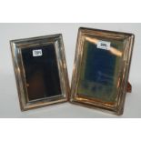 A lot comprising two silver mounted photo frames, Birmingham 1922 and 1996, 22cm x 16.5cm,