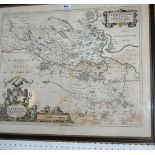An early map of Stirling, framed and glazed, 52 x 62cm overall Condition Report: Available upon