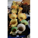 A collection of Burleigh Ware jugs including dragon and monkey handles, vases etc Condition