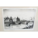 JAMES MACINTYRE The Shaw Brig, signed, etching, 1931, 20 x 26cm and two others (3) Condition Report: