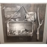 SCOTTISH SCHOOL Still life, pencil drawing, 60 x 60cm Condition Report: Available upon request