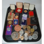 A collection of forty assorted medals and medallions - Queen Victoria 60yr medal, special