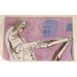 ROSEMARY BEATON Tennants Jazz and another, signed pastel and charcoal, 1990, 30 x 41cm and 40 x 30cm