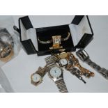 A collection of ladies wrist watches Condition Report: Available upon request