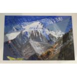 BRITISH SCHOOL Mountainous landscape, acrylic, 26 x 38cm Condition Report: Available upon request
